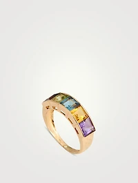 Estate 14K Gold Multi-Gemstone Ring