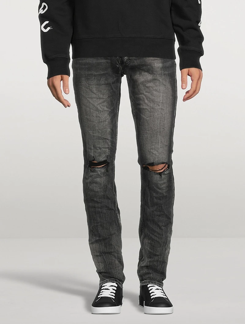 Chitch Onyx Scratch Slim-Fit Jeans