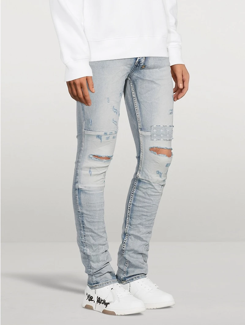 Van Winkle 2 Tone Skinny Jeans