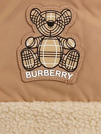 Thomas Bear Appliqué Hooded Snowsuit