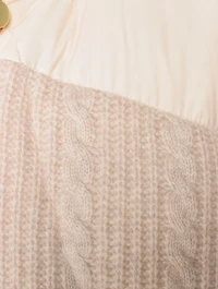 Matignon Cable-Knit Down Puffer Jacket