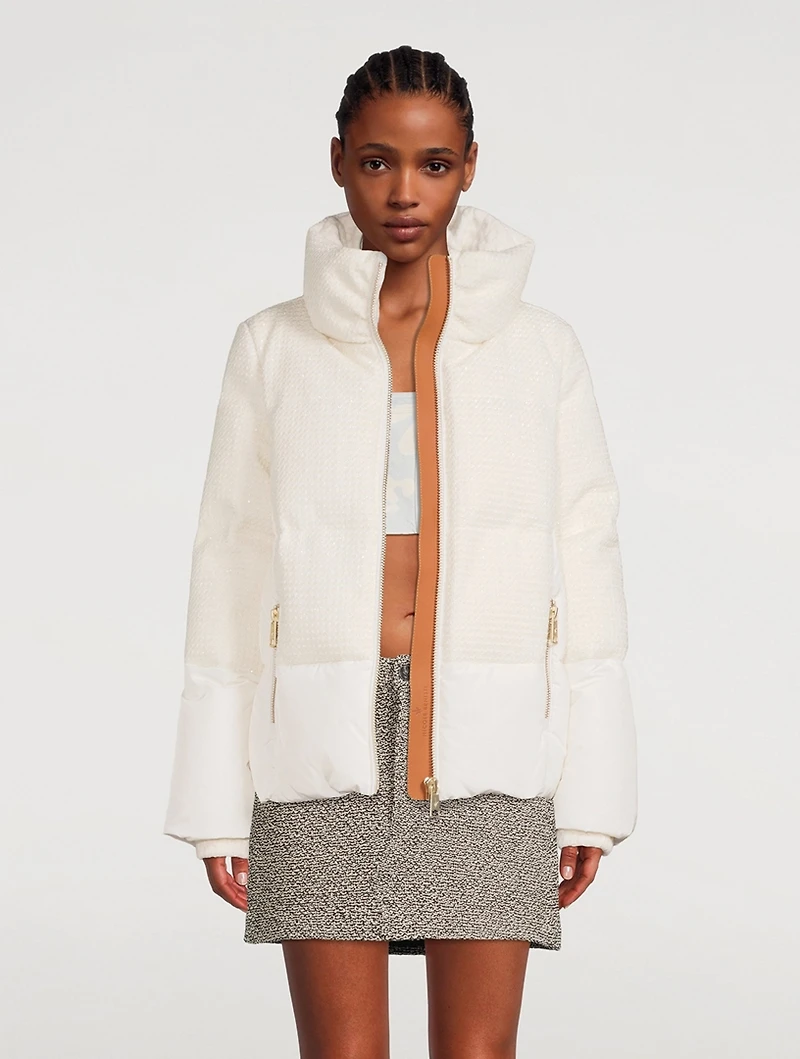 Lexington Tweed Down Puffer Jacket