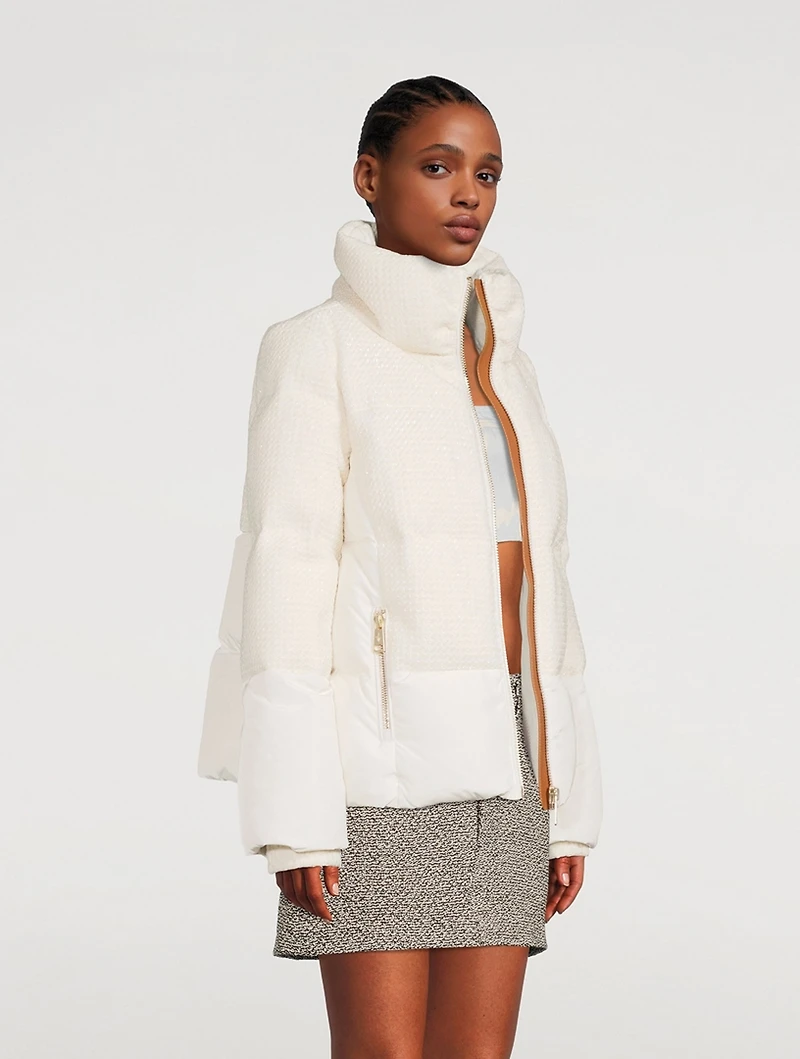 Lexington Tweed Down Puffer Jacket