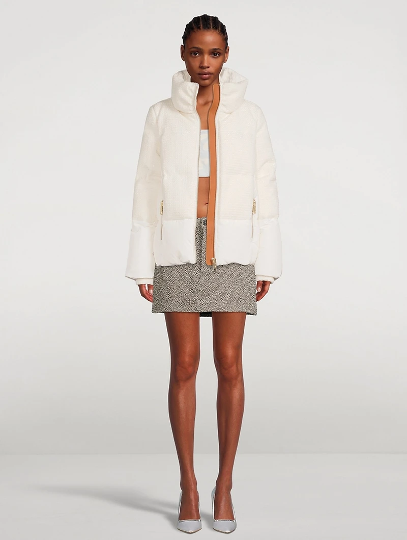 Lexington Tweed Down Puffer Jacket