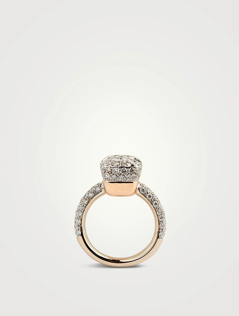 Nudo Classic Solitaire Ring With Diamonds