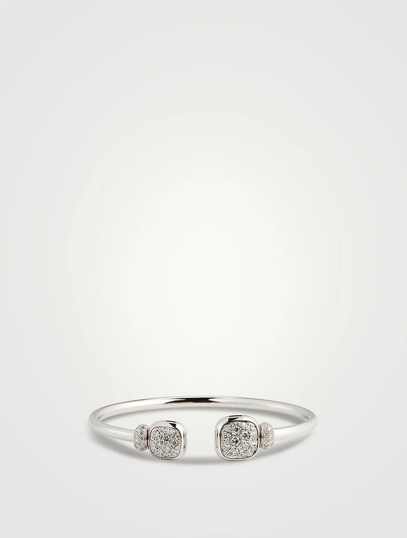 Nudo Gold Bracelet With White Topaz And Diamonds