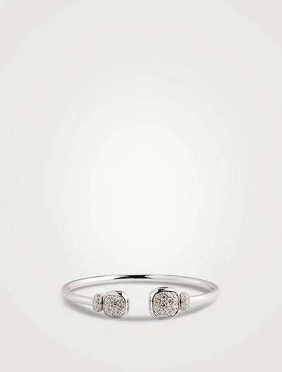 Nudo Gold Bracelet With White Topaz And Diamonds