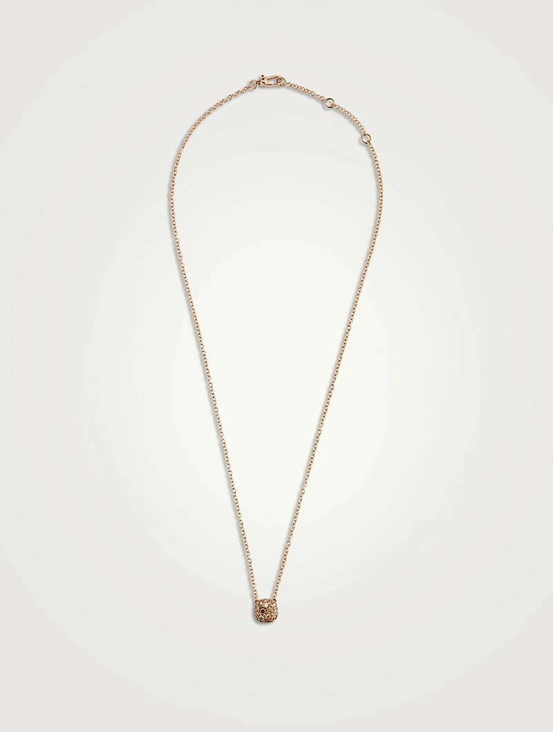 Nudo Solitaire Pendant Necklace With Brown Diamonds
