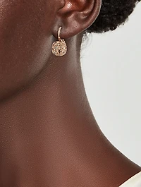 Nudo Solitaire Earrings With Brown Diamonds