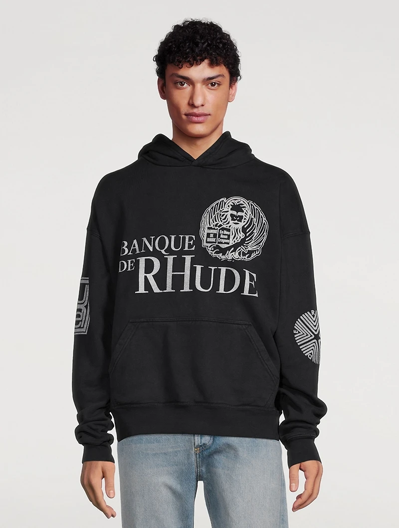 Bank De Rhude Logo Hoodie