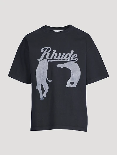 Black Cat Cotton T-Shirt