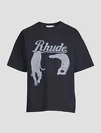 Black Cat Cotton T-Shirt