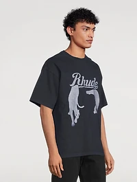 Black Cat Cotton T-Shirt