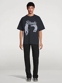 Black Cat Cotton T-Shirt