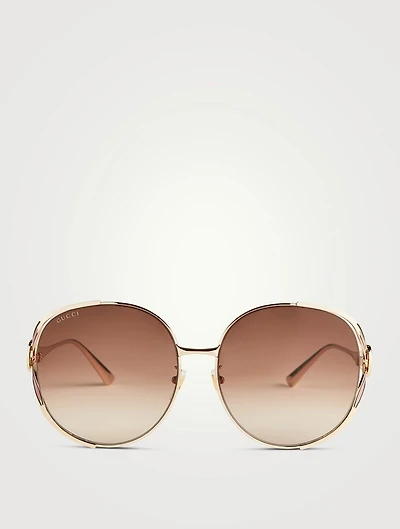 Round Sunglasses With Web