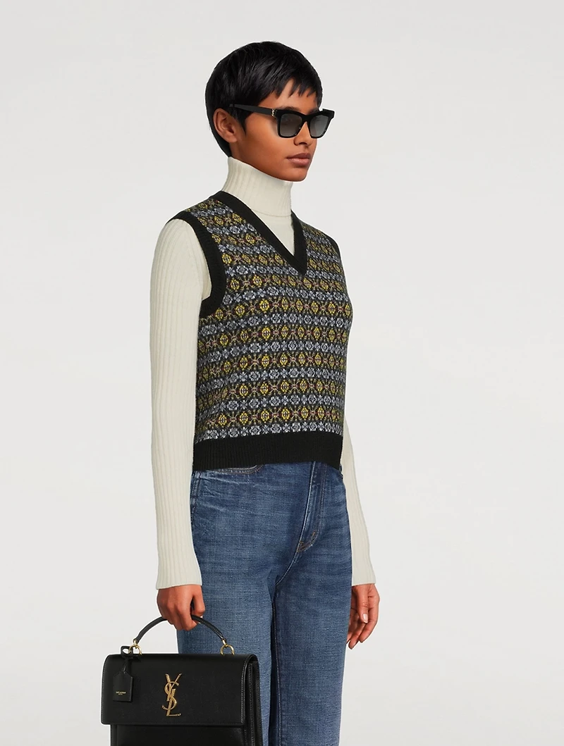 SL M106 YSL Monogram Square Sunglasses