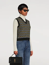 SL M106 YSL Monogram Square Sunglasses