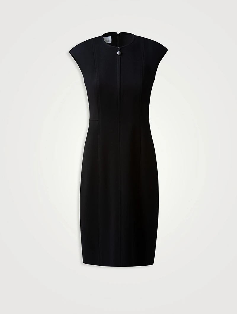 Techno Jersey Sheath Dress