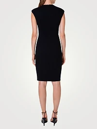 Techno Jersey Sheath Dress