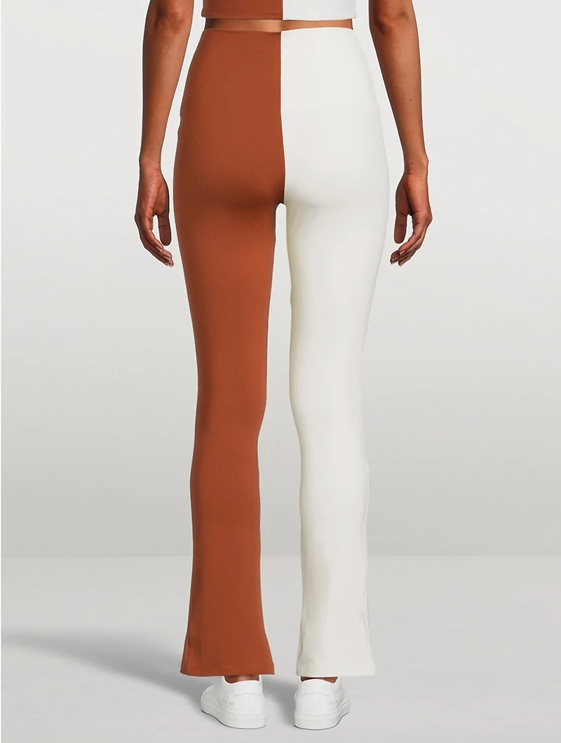 Split-Hem Ponte Leggings
