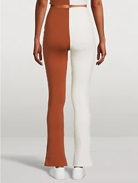 Split-Hem Ponte Leggings