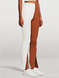 Split-Hem Ponte Leggings