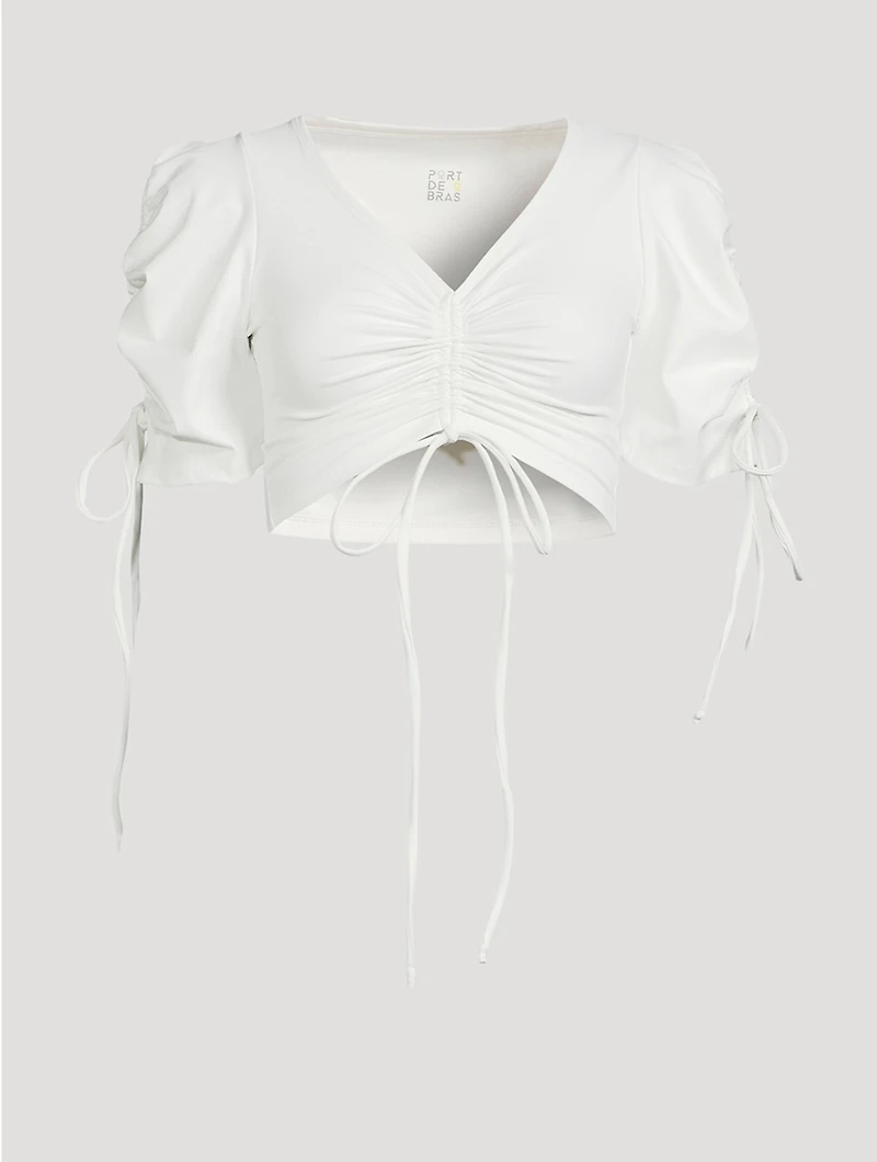 Vero Ruched Crop Top