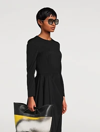 Skull Hinge Square Sunglasses