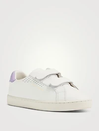 Palm Leather Strap Sneakers