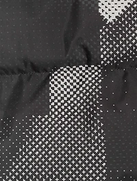 Cropped Down Vest Pixel Print