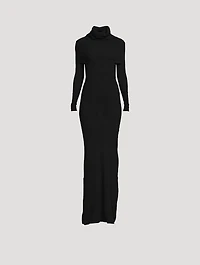 Double-Layer Knit Gown
