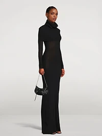Double-Layer Knit Gown