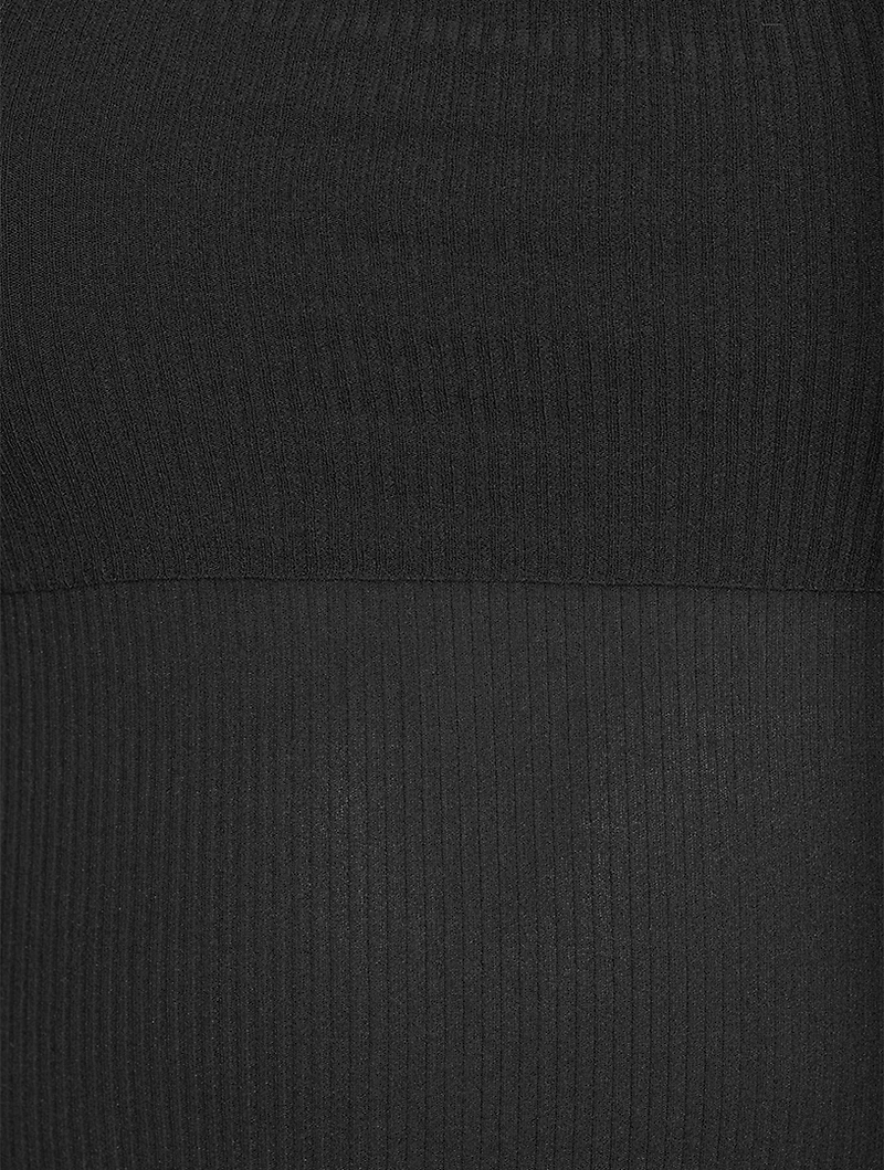 Double-Layer Knit Gown