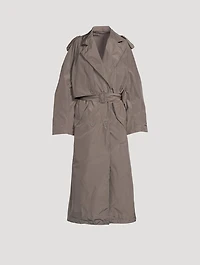 Packable Taffeta Trench Coat