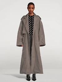 Packable Taffeta Trench Coat