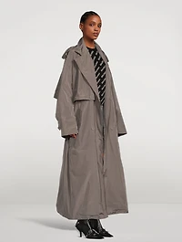 Packable Taffeta Trench Coat