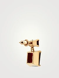 Gem Drop Earrings With Garnet