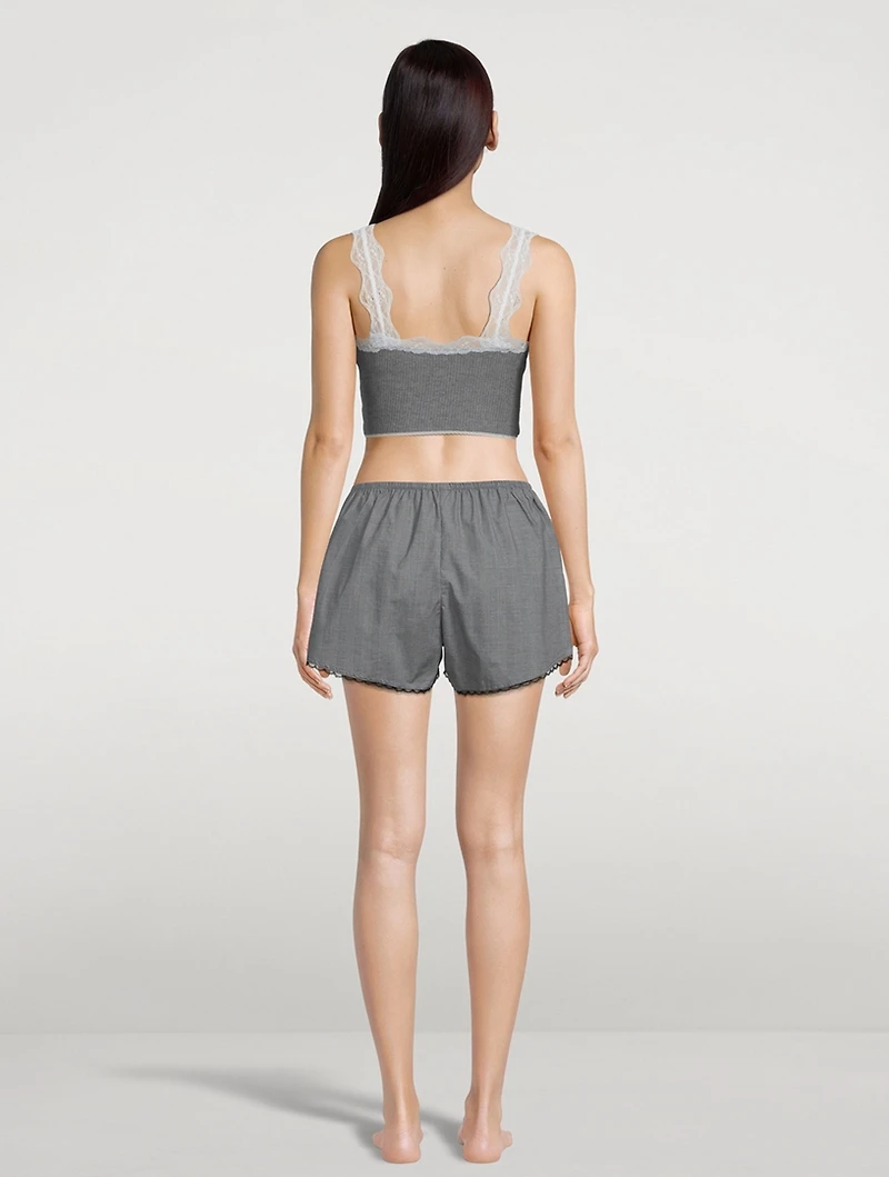 Colette Cropped Sleep Tank