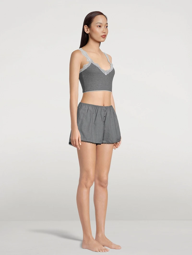 Colette Cropped Sleep Tank
