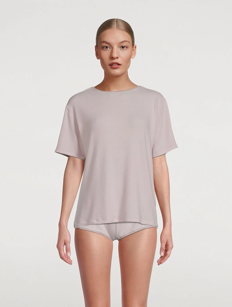 Esme Lace-Trimmed T-Shirt
