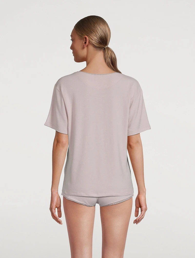 Esme Lace-Trimmed T-Shirt