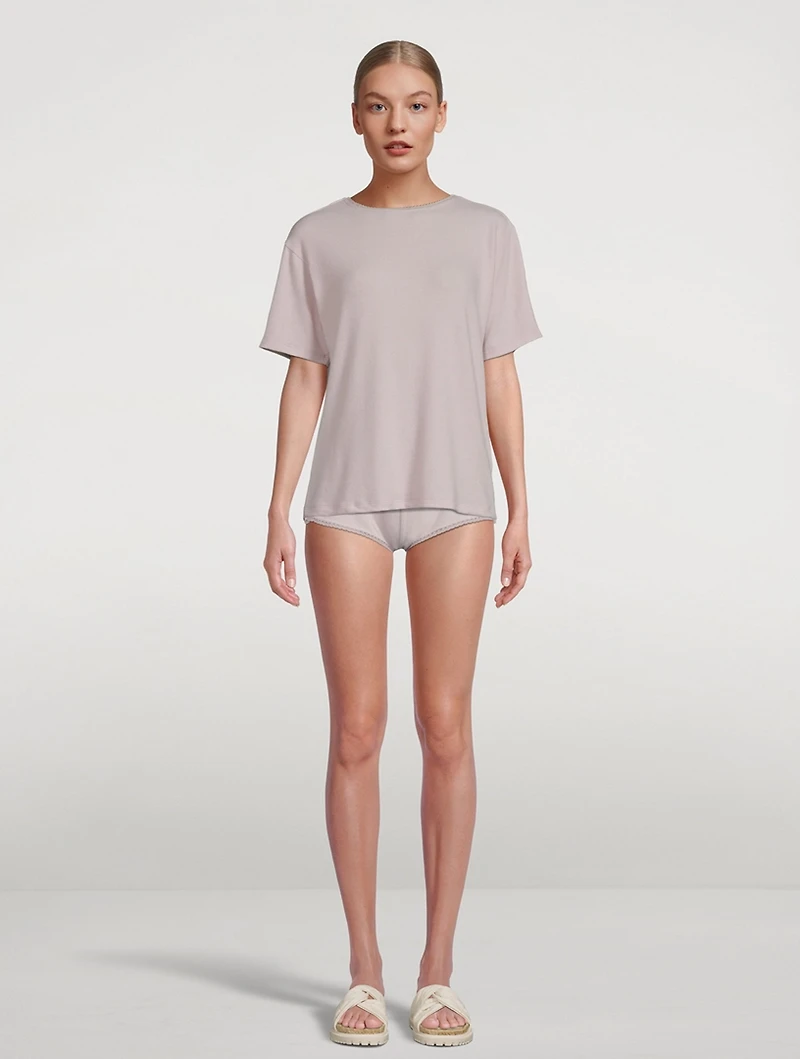 Esme Lace-Trimmed T-Shirt