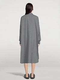 Lalo Lace-Inset Shirt Dress