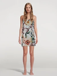 Icardi Cotton Chemise In Floral Print