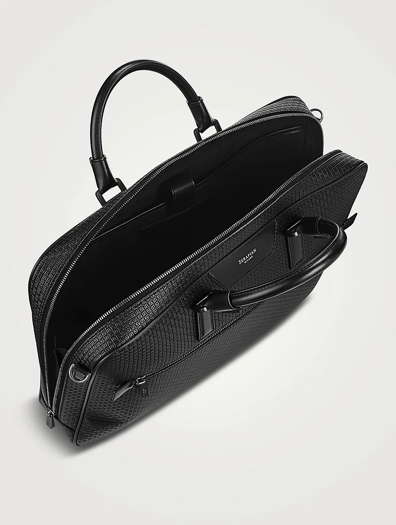 Stepan Leather Slim Briefcase