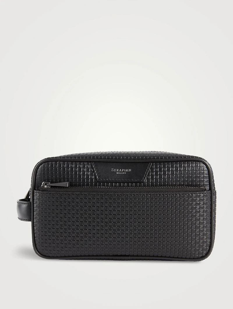 Stepan Leather Wash Bag