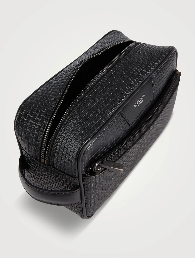 Stepan Leather Wash Bag