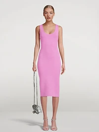 Ottoman Scoopneck Midi Dress