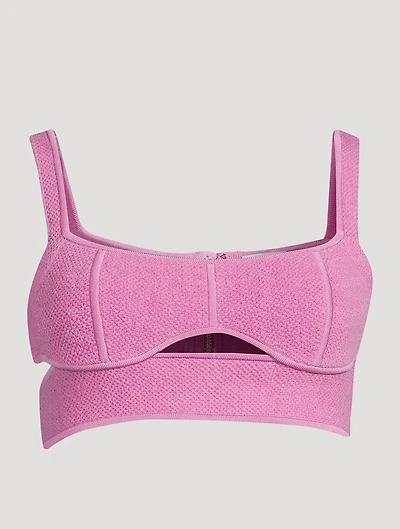 Mohair-Blend Cropped Top