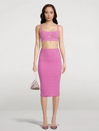 Mohair-Blend Cropped Top